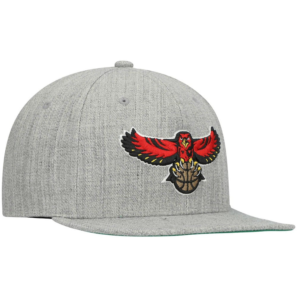 Atlanta Hawks Hardwood Classics Team 2.0 Snapback Hat - Heathered Gray on sale