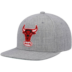 Chicago Bulls Hardwood Classics Team 2.0 Snapback Hat - Heathered Gray on sale