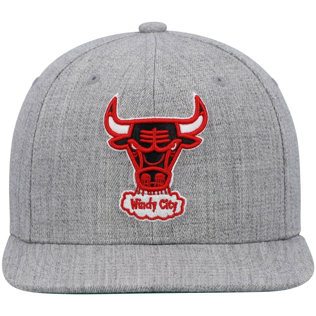 Chicago Bulls Hardwood Classics Team 2.0 Snapback Hat - Heathered Gray on sale