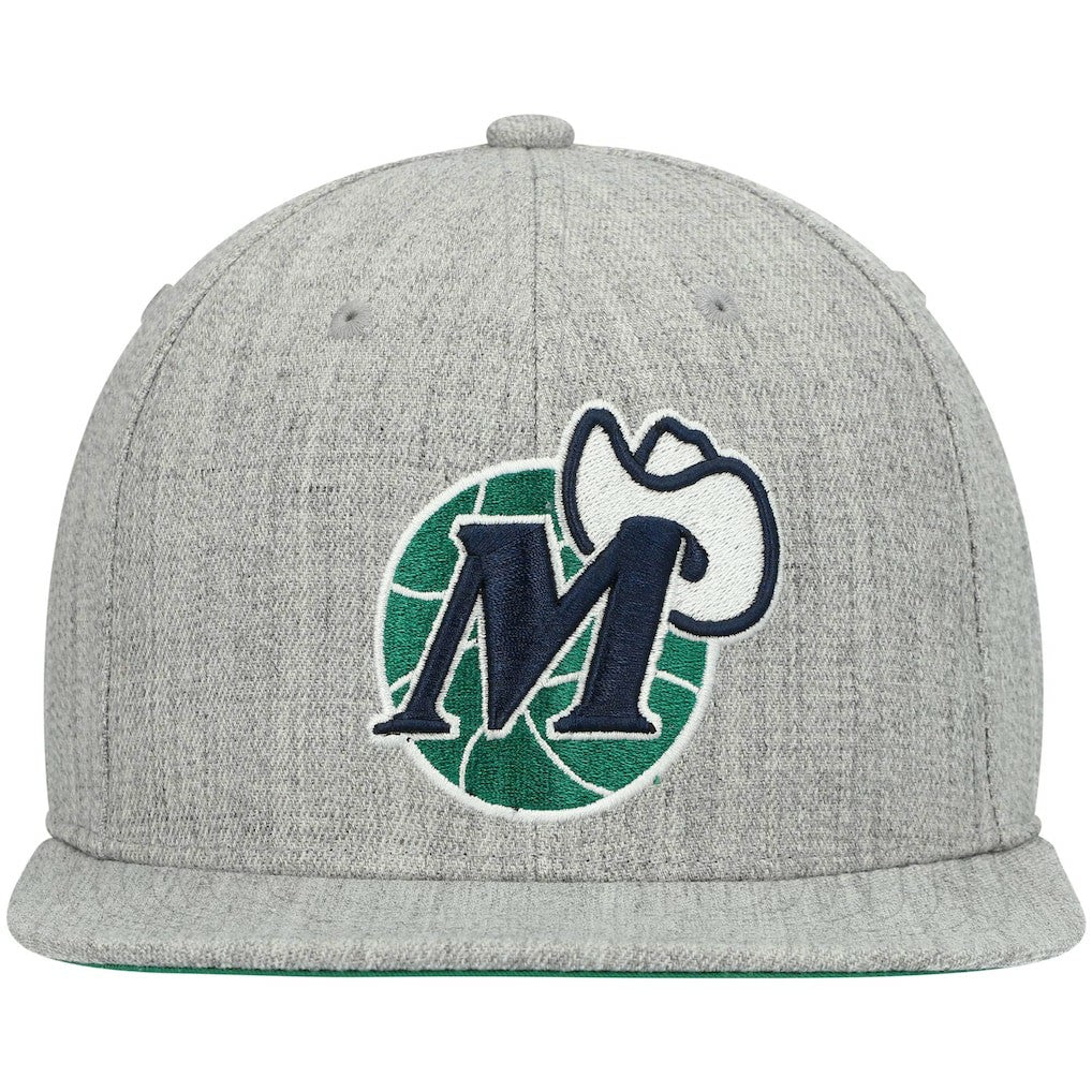 Dallas Mavericks Hardwood Classics Team 2.0 Snapback Hat sale - Heathered Gray on sale