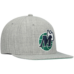 Dallas Mavericks Hardwood Classics Team 2.0 Snapback Hat sale - Heathered Gray on sale
