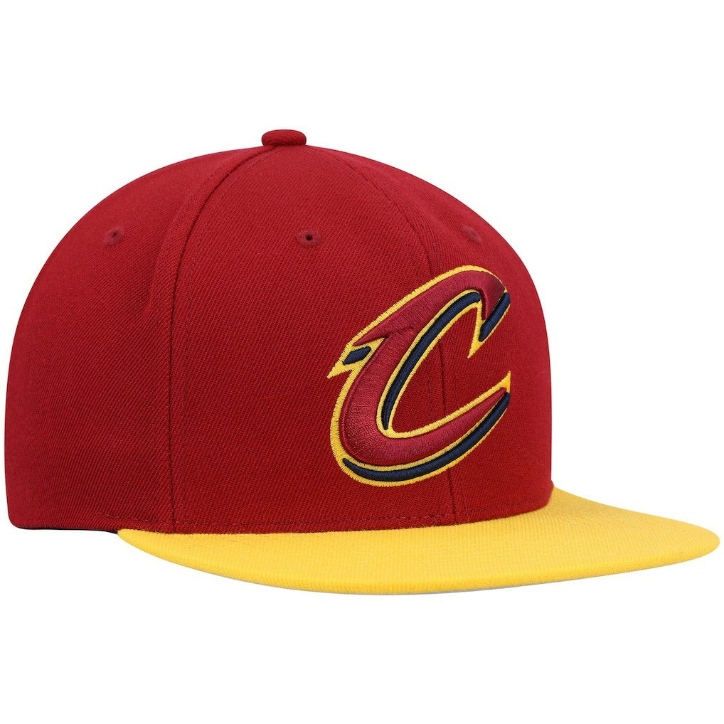 Cleveland Cavaliers Team Two-Tone 2.0 Snapback Hat sale - Wine/Gold outlet