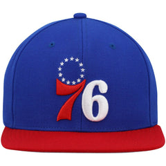 Philadelphia 76ers Team Two-Tone 2.0 Snapback Hat - Royal/Red sale