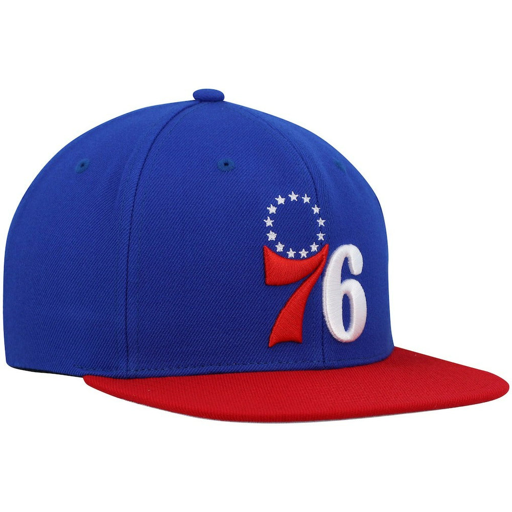 Philadelphia 76ers Team Two-Tone 2.0 Snapback Hat - Royal/Red sale