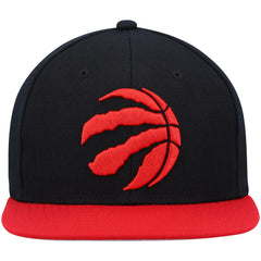 Toronto Raptors Team Two-Tone 2.0 Snapback Hat - Black/Red discount