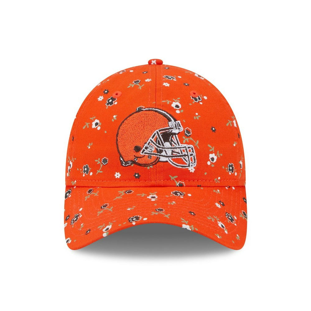 Cleveland Browns New Era Women's Floral 9TWENTY Adjustable Hat - Orange discount