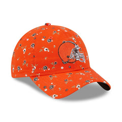 Cleveland Browns New Era Women's Floral 9TWENTY Adjustable Hat - Orange discount