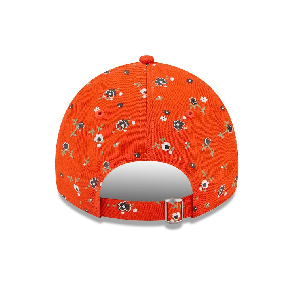 Cleveland Browns New Era Women's Floral 9TWENTY Adjustable Hat - Orange discount