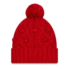 Tampa Bay Buccaneers New Era Women's Toasty Cuffed Knit Hat with Pom - Red on sale