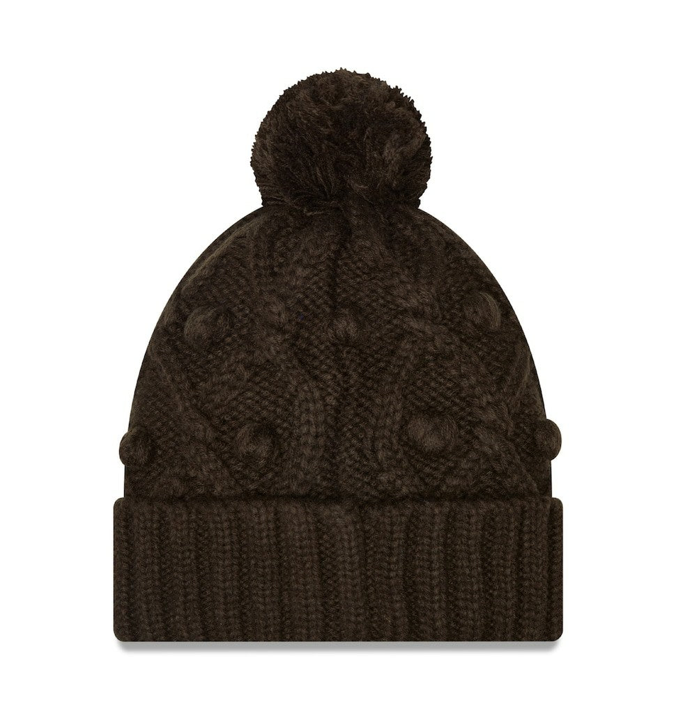 Cleveland Browns New Era Women's Toasty Cuffed Knit Hat with Pom - Brown sale
