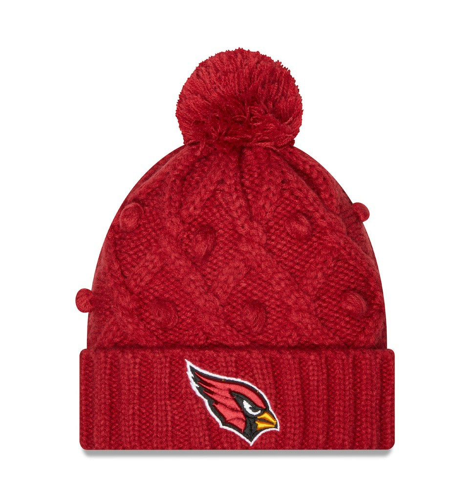 Arizona Cardinals New Era Women's Toasty Cuffed Knit Hat with Pom - Cardinal outlet