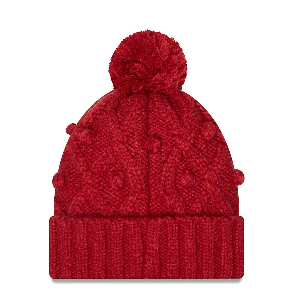 Arizona Cardinals New Era Women's Toasty Cuffed Knit Hat with Pom - Cardinal outlet