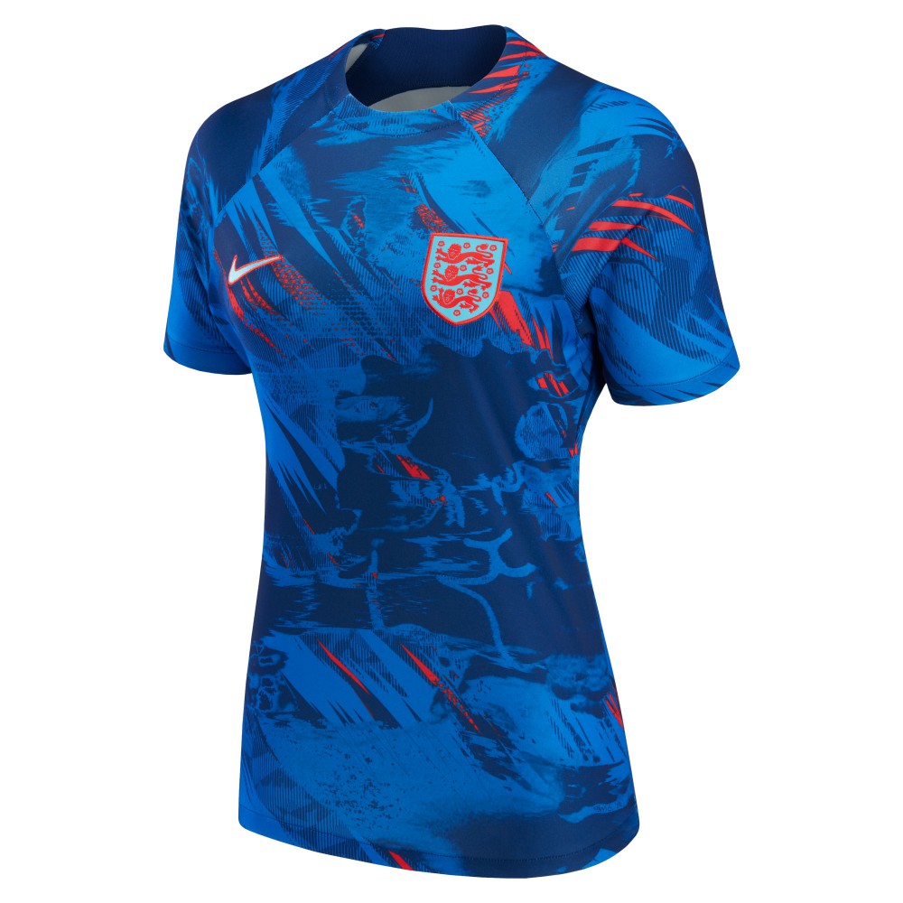 England National Team Women's 2022 Pre-Match Top - Blue on sale