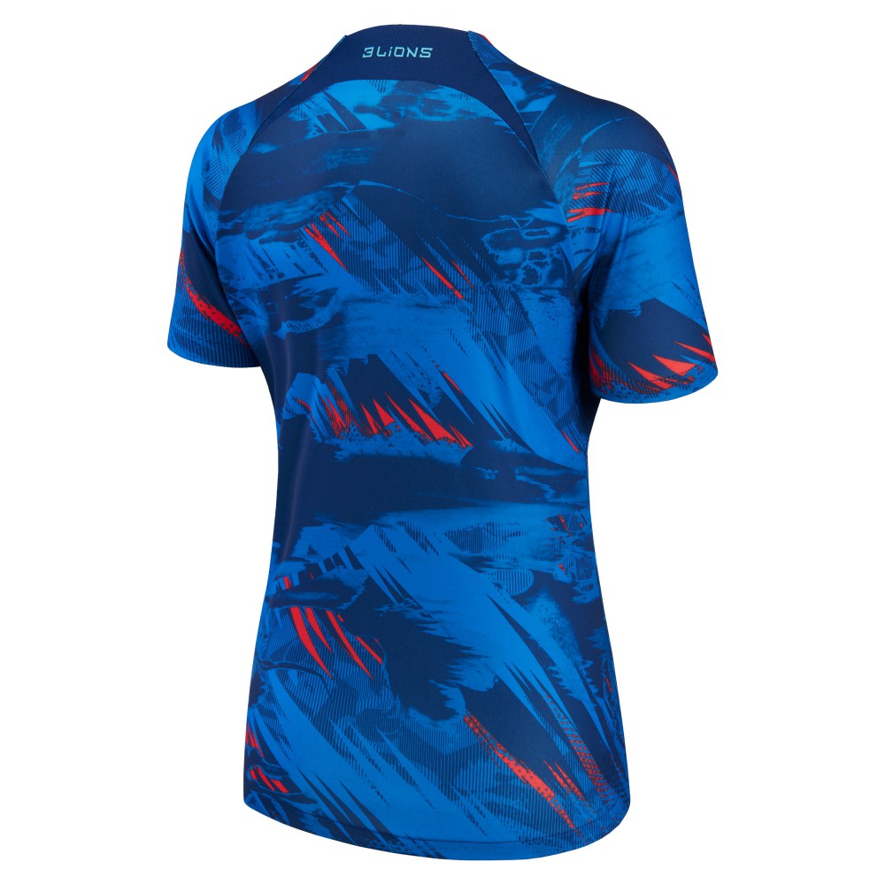 England National Team Women's 2022 Pre-Match Top - Blue on sale
