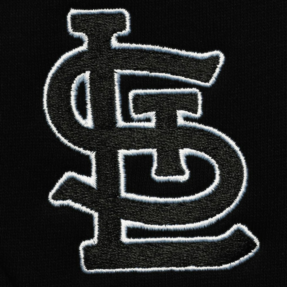 St. Louis Cardinals Levelwear Recruit Short Sleeve Full-Zip Hoodie Jacket Black