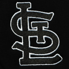 St. Louis Cardinals Levelwear Recruit Short Sleeve Full-Zip Hoodie Jacket Black