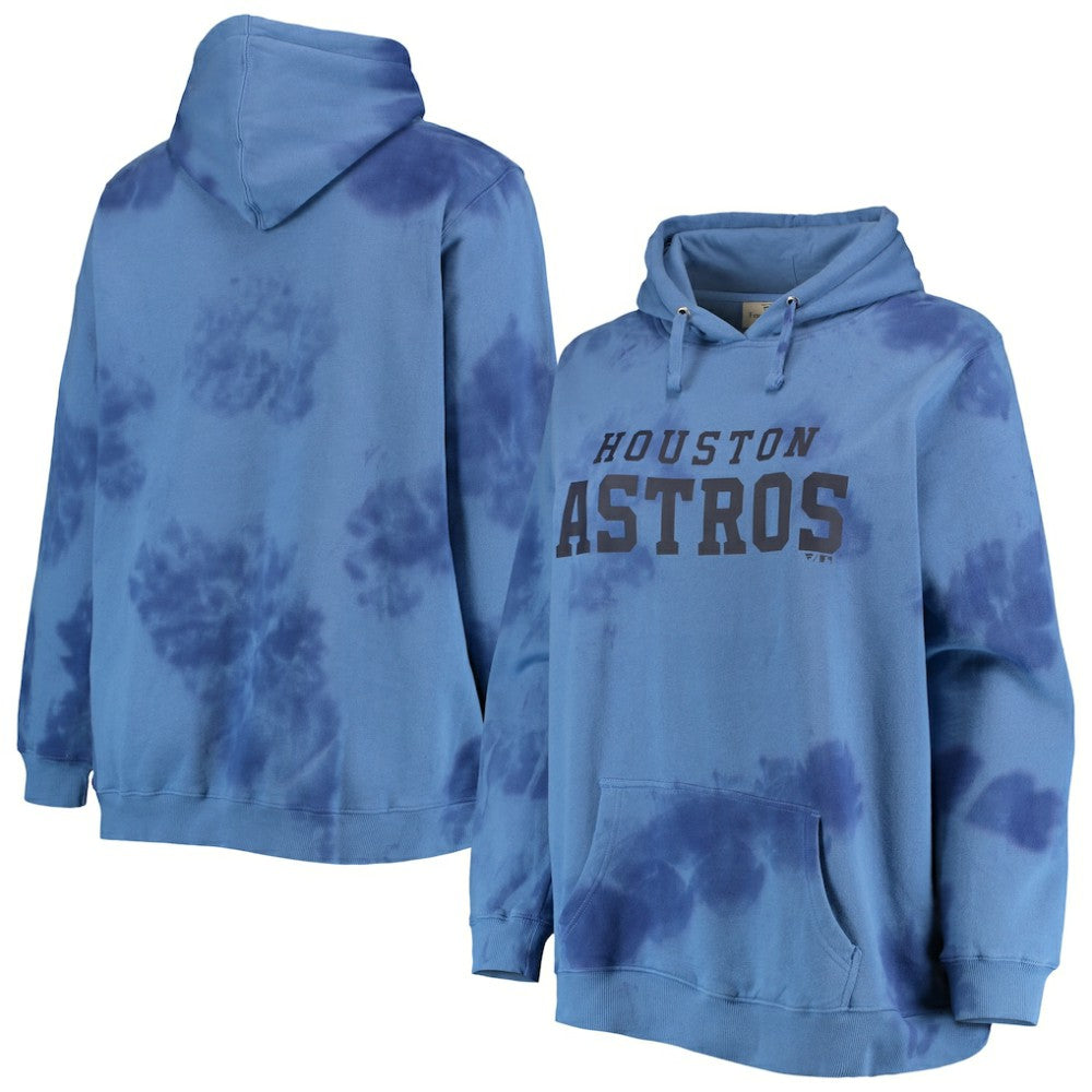 Houston Astros Women's Plus Size Cloud Pullover Hoodie Navy