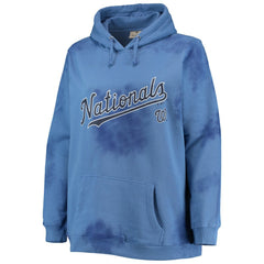 Washington Nationals Women's Plus Size Cloud Pullover Hoodie Navy