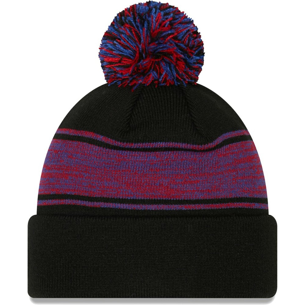 Chicago Cubs Chilled Cuffed Knit Hat with Pom Black