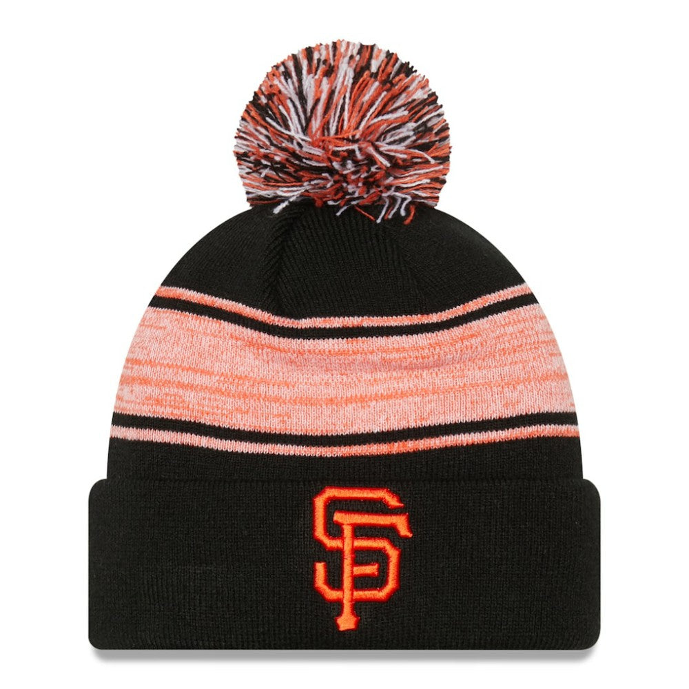 San Francisco Giants Chilled Cuffed Knit Hat with Pom Black