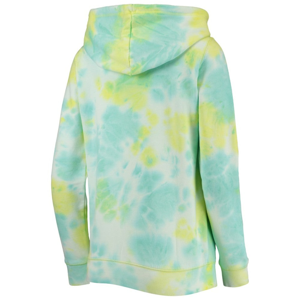 Boston Red Sox Women's Tie-Dye Full-Zip Hoodie White
