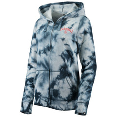 St. Louis Cardinals Women's Tie-Dye Full-Zip Hoodie Navy