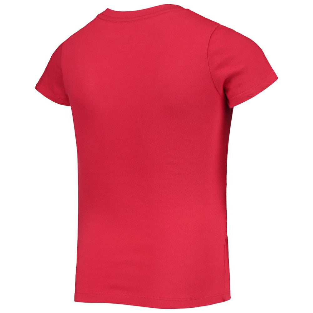 Washington Nationals Girls Youth Flip Sequin Team T-Shirt Red
