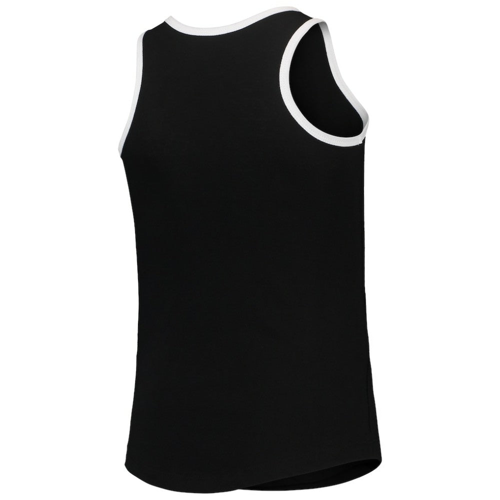 Chicago White Sox Girls Youth Henley Tank Top Black