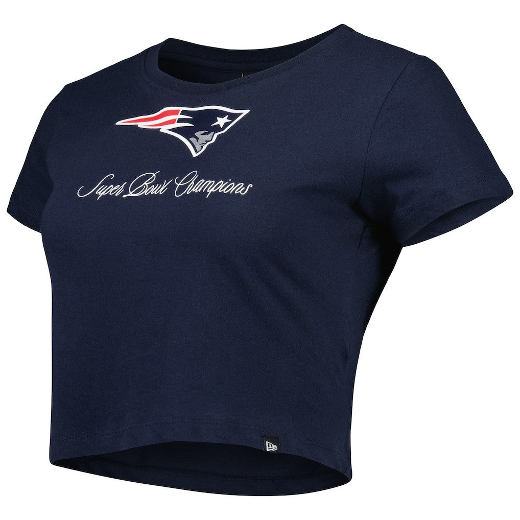 New England Patriots New Era Women's Historic Champs T-Shirt - Navy on sale