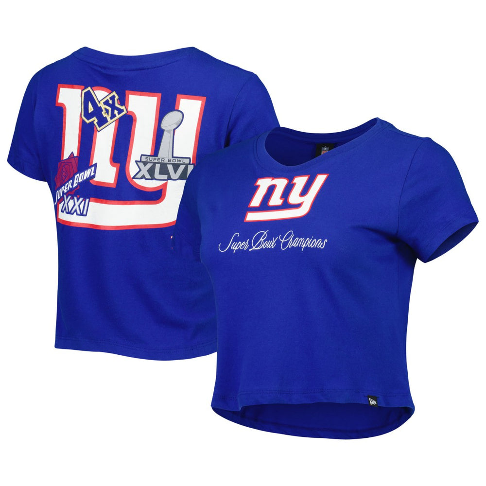 New York Giants New Era Women's Historic Champs T-Shirt - Royal on sale