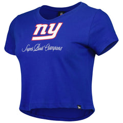 New York Giants New Era Women's Historic Champs T-Shirt - Royal on sale