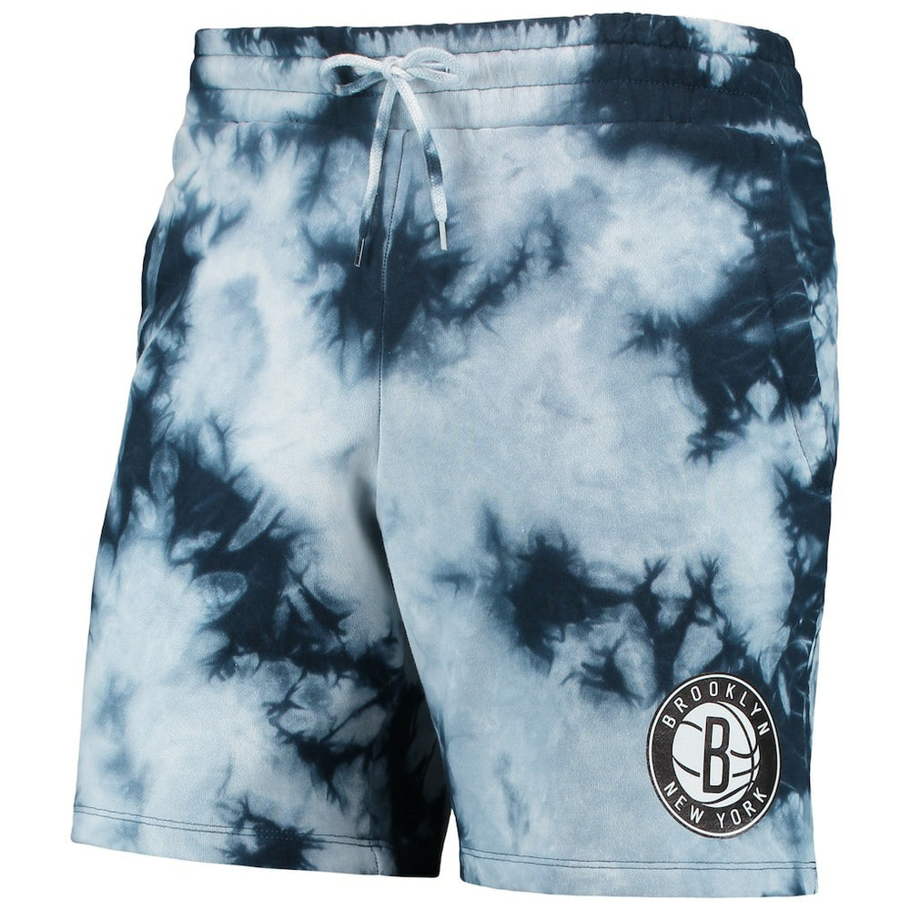 Brooklyn Nets Fleece Tie-Dye Shorts - Blue on sale
