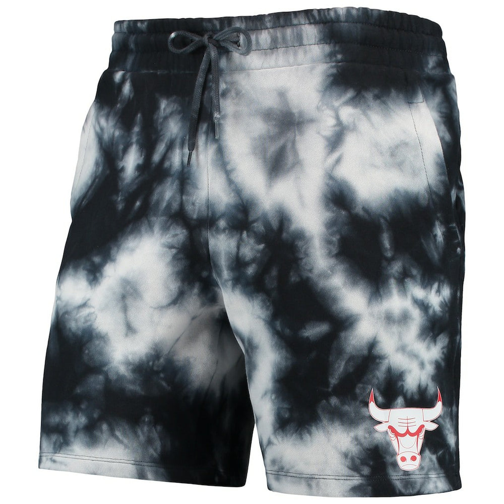 Chicago Bulls Fleece Tie-Dye Shorts - Black for sale