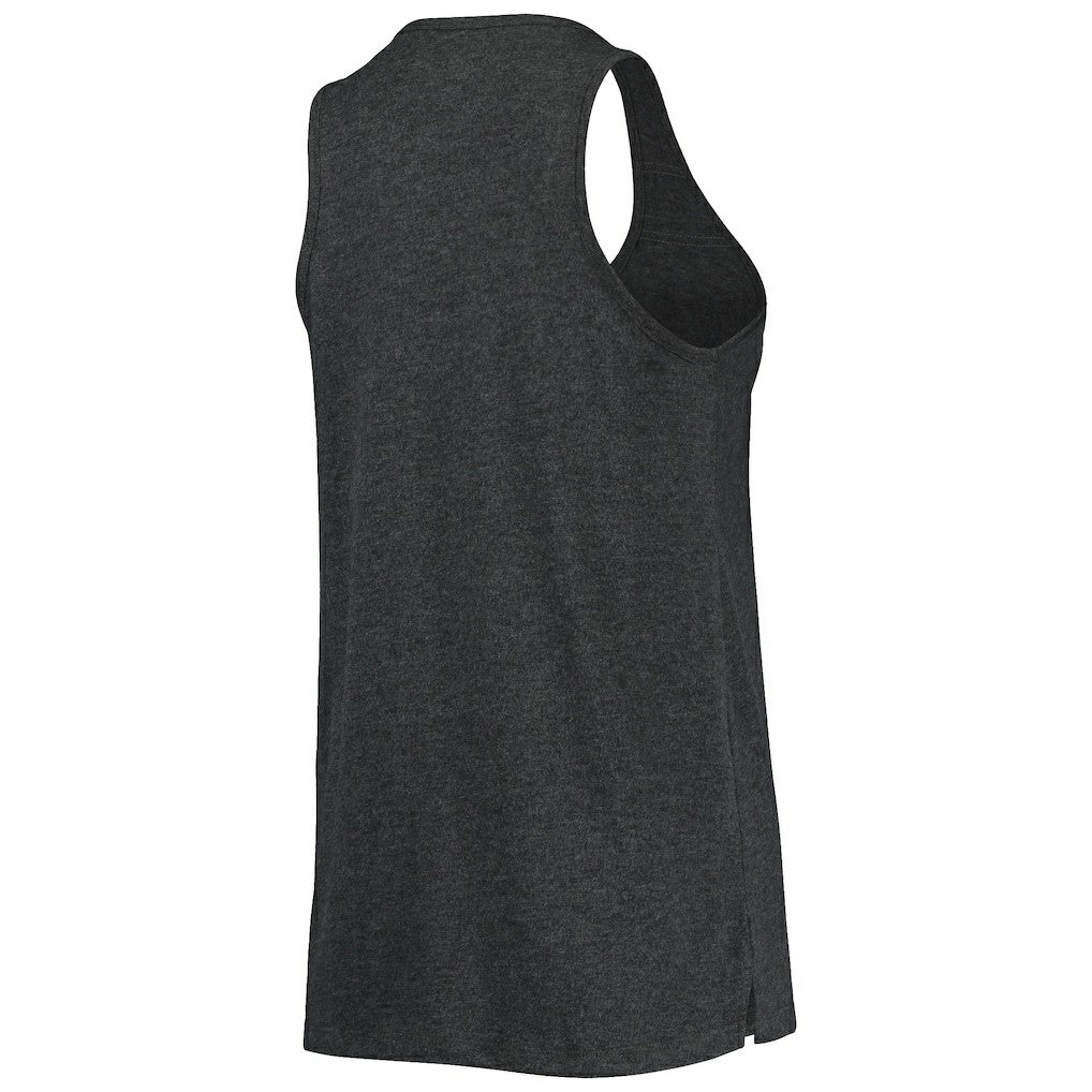 Brooklyn Nets Women's Scoop-Neck Racerback Tank Top - Heathered Black sale