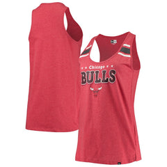 Chicago Bulls Women's Scoop-Neck Racerback Tank Top sale - Heathered Red discount