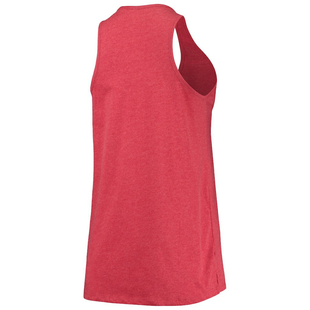 Chicago Bulls Women's Scoop-Neck Racerback Tank Top sale - Heathered Red discount