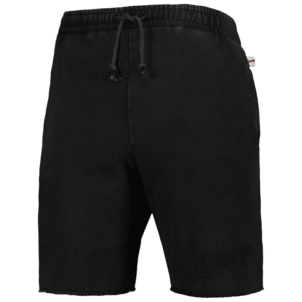 Chicago Bulls French Terry Tonal Fleece Shorts - Black sale