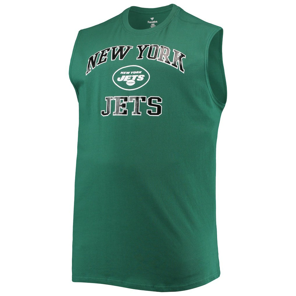 New York Jets Big & Tall Muscle Tank Top - Green outlet