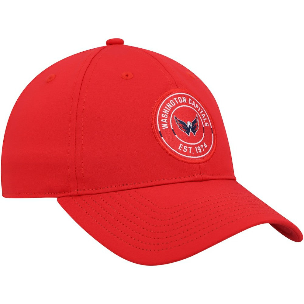 Washington Capitals adidas Team Circle Slouch Adjustable Hat - Red Hats