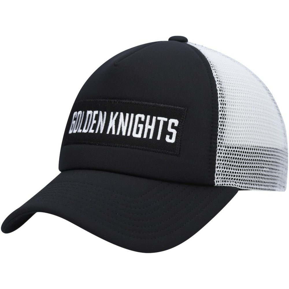 Vegas Golden Knights adidas Team Plate Trucker Snapback Hat - Black/White Hats