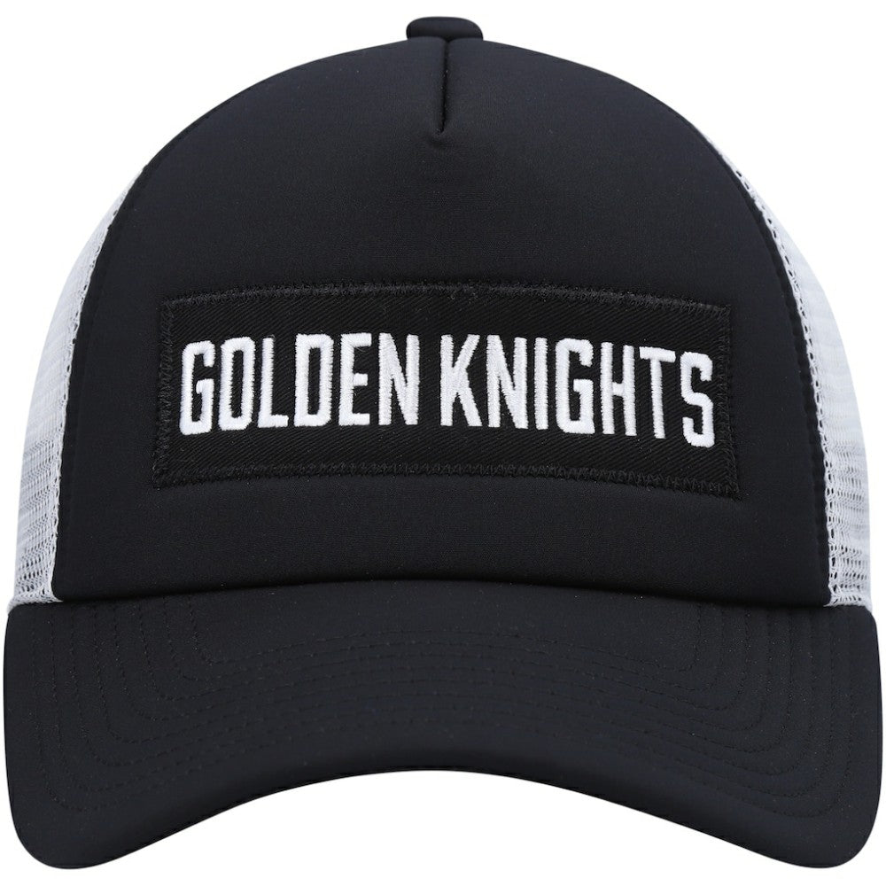 Vegas Golden Knights adidas Team Plate Trucker Snapback Hat - Black/White Hats