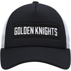 Vegas Golden Knights adidas Team Plate Trucker Snapback Hat - Black/White Hats