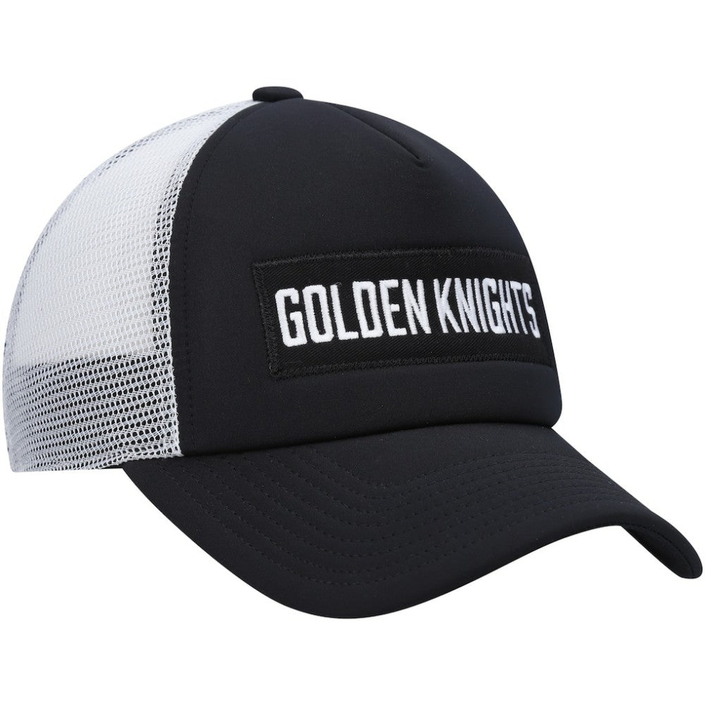 Vegas Golden Knights adidas Team Plate Trucker Snapback Hat - Black/White Hats