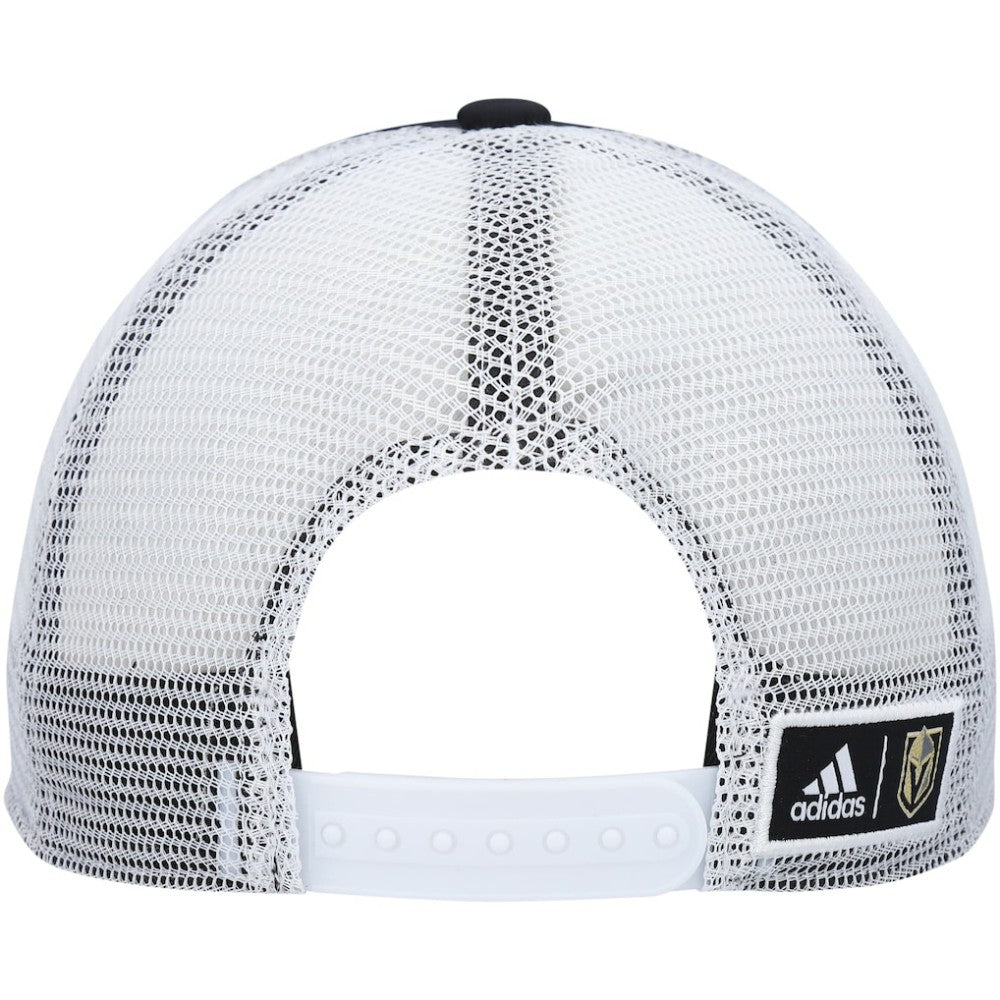 Vegas Golden Knights adidas Team Plate Trucker Snapback Hat - Black/White Hats