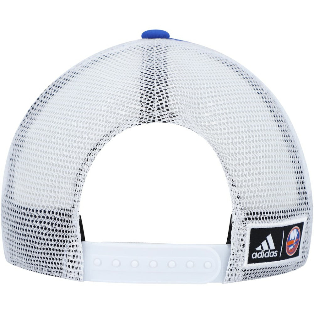 New York Islanders adidas Team Plate Trucker Snapback Hat - Royal/White Hats