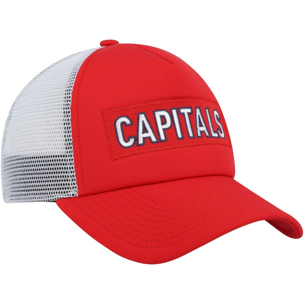 Washington Capitals adidas Team Plate Trucker Snapback Hat - Red/White Hats