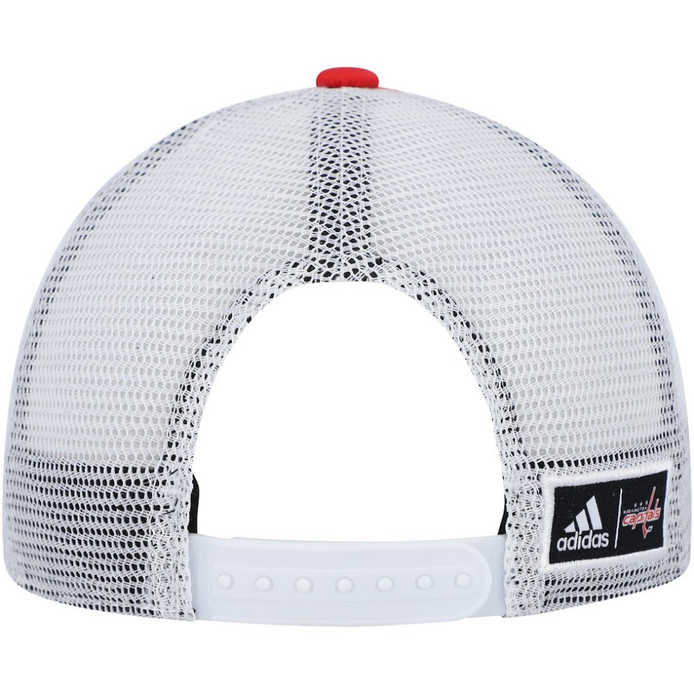 Washington Capitals adidas Team Plate Trucker Snapback Hat - Red/White Hats