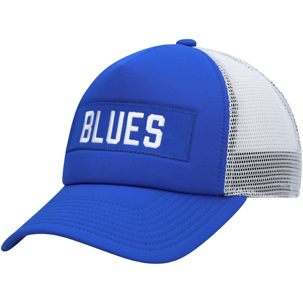 St. Louis Blues adidas Team Plate Trucker Snapback Hat - Blue/White Hats