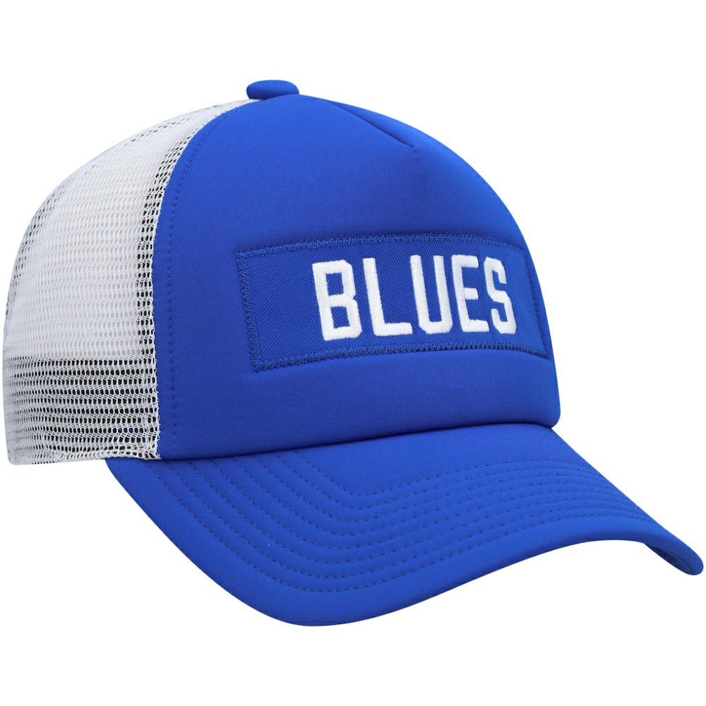 St. Louis Blues adidas Team Plate Trucker Snapback Hat - Blue/White Hats
