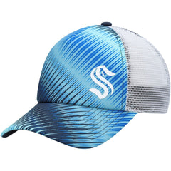 Seattle Kraken adidas Women's Graphic Foam Trucker Snapback Hat - Light Blue/White Hats